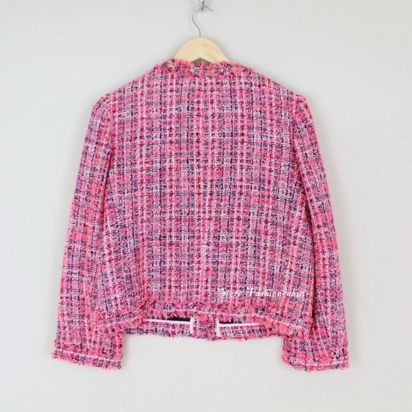 NWT Kate Spade Stud Trim Tweed Jacket - Picture 10 of 12